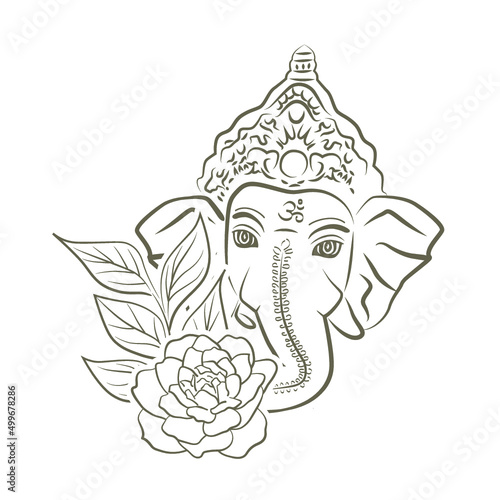 Lord Ganesha, vector