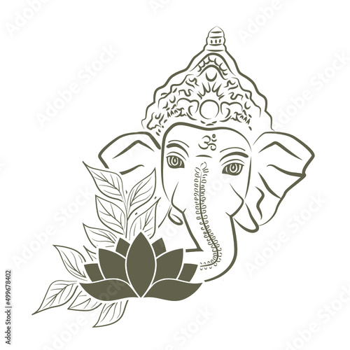 Lord Ganesha, vector