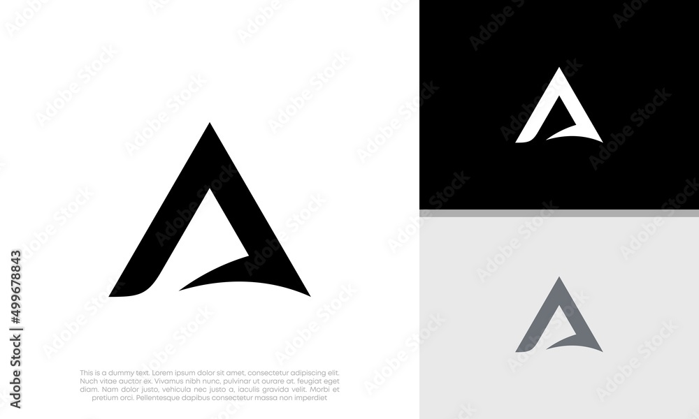Initials A logo design. Initial Letter Logo. Initials A logo design. Initial Letter Logo.