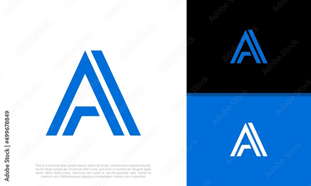 Initials A logo design. Initial Letter Logo. Initials A logo design. Initial Letter Logo.