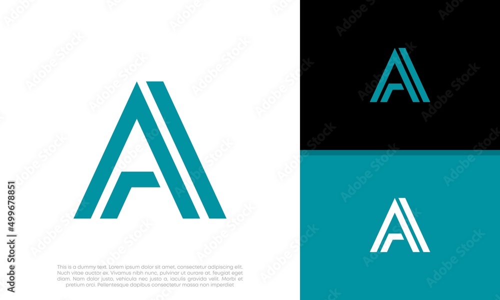 Initials A logo design. Initial Letter Logo. Initials A logo design. Initial Letter Logo.