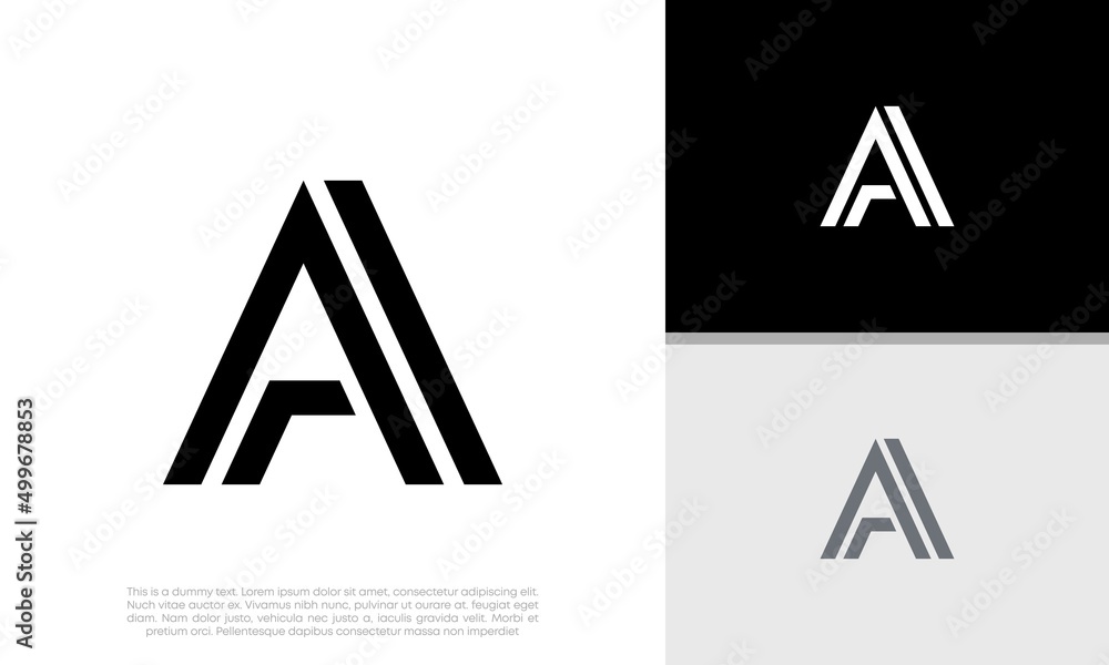 Initials A logo design. Initial Letter Logo. Initials A logo design. Initial Letter Logo.