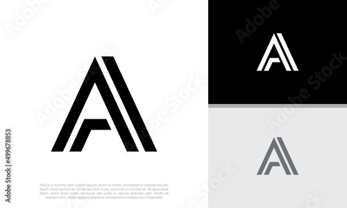 Initials A logo design. Initial Letter Logo. 