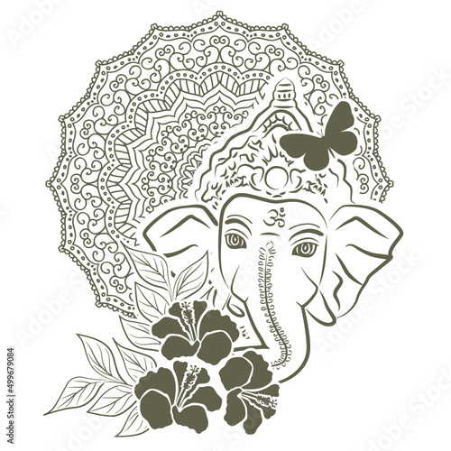 Lord Ganesha, vector