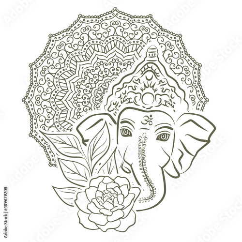 Lord Ganesha, vector