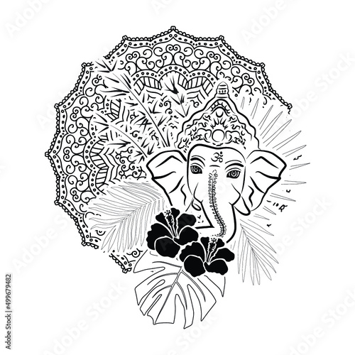 Lord Ganesha, vector