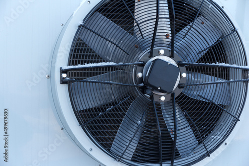 Large industrial ventilation system fans