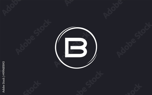 Simple unique letter logo with circle. The letter and alphabets designing