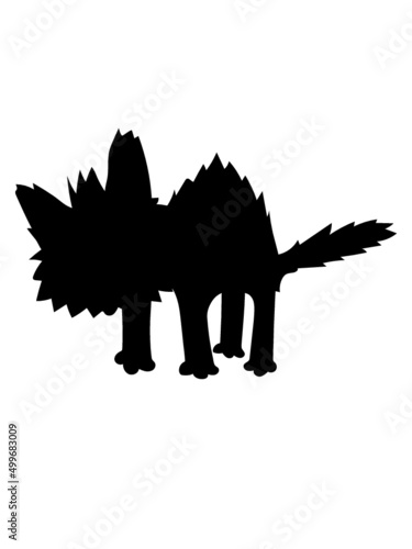 Silhouette gefährliche Katze 