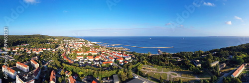 Luftbild von Sassnitz bei schönem Wetter © fotoping