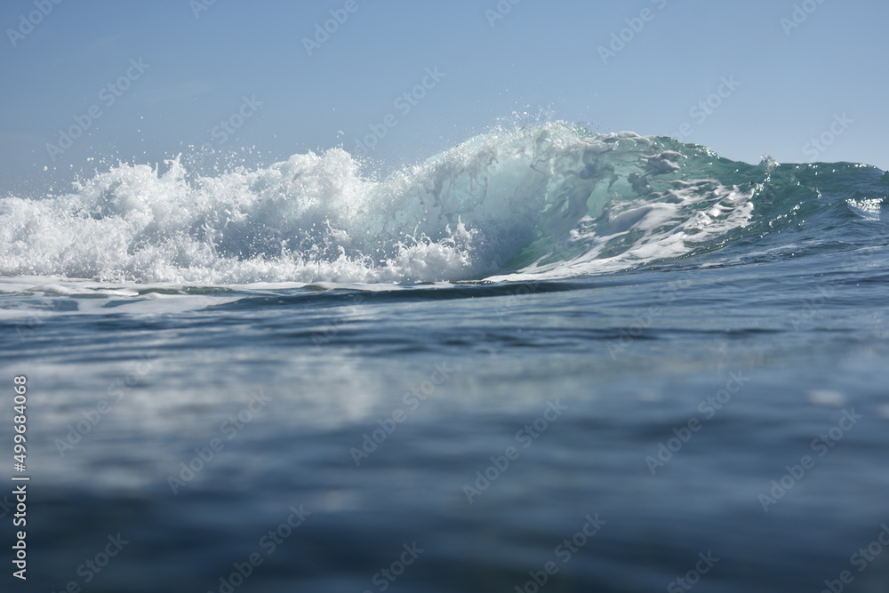 the waves seen from within and from below the waves seen from within and from below