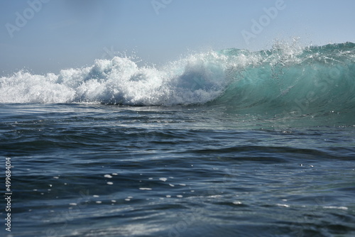 the waves seen from within and from below