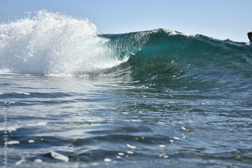 the waves seen from within and from below