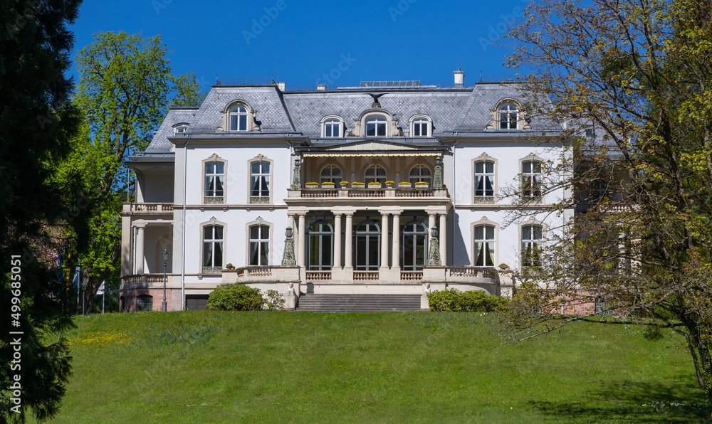 Palais Biron on Lichtentaler Allee in Baden Baden. Germany, Europe