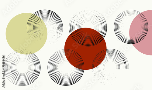 Glitch distorted geometric shape . Minimal art design . Noise destroyed circle logo . Trendy defect error shapes . Glitched frame .Broken effect .Grunge texture . Distressed element .vector 