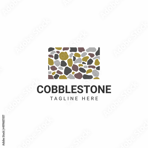 cobblestones logo icon illustration vector graphic