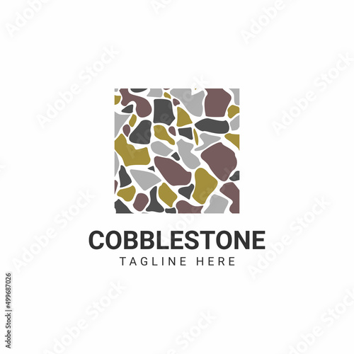 cobblestones logo icon illustration vector graphic