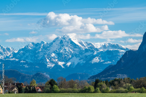 panorama of the mountains - göllmassiv salzburg