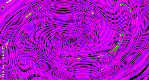 Bright geometric pink textured background. Abstract swirl. Art trippy luxury digital screen. Fantasy Backdrop. Banner. Virtual Augmented reality. NFT card. Purple poster. Vortex. Innovative technology