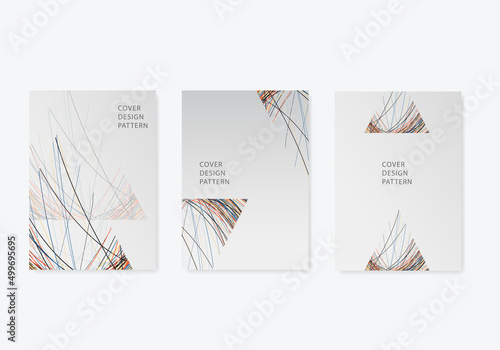 Geometry lines triangular shape. Abstract modern template illustration