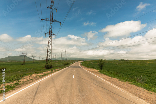 Electric pole tower by the road © Daniel