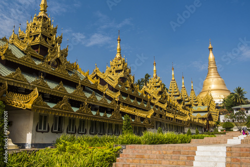 Shwedagon Paya in Yangon in Myanmar photo