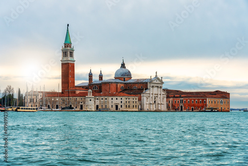 Panorama view of San Giorgio Maggiore basilica on the Grand canal in Venice, Italy. © Armando Oliveira