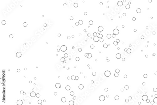 Air bubbles  oxygen  champagne crystal clear  isolated on white background modern design. Vector illustration EPS 10.