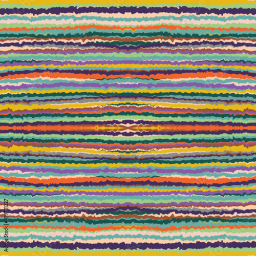 Pattern with multi-colored horizontal lines. Vintage striped background
