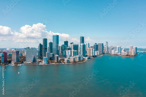 The iconic skyline in Brickell Miami Florida © Luis