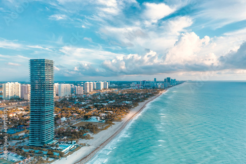 Panoramic view of Golden Beach Florida © Luis