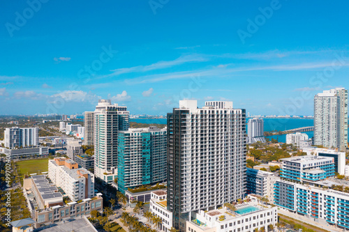 View of the Midtown Miami neighborhood in Miami Florida