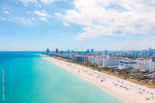 View of South Beach Hotels in Miami Beach Florida © Luis