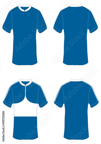 shirt design for advertising in blue color (ID: 499702886)