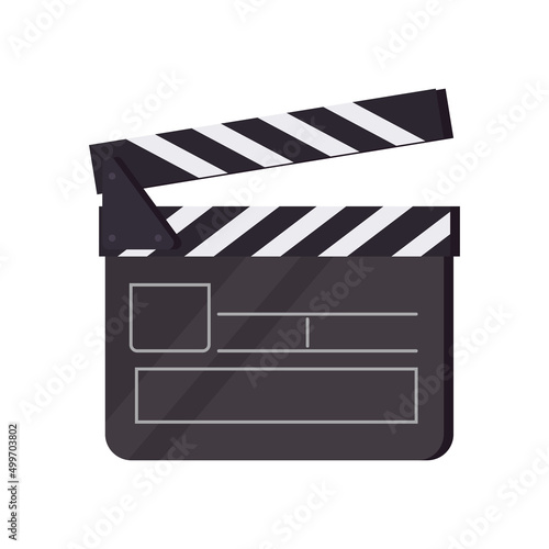 movie clapperboard illustration