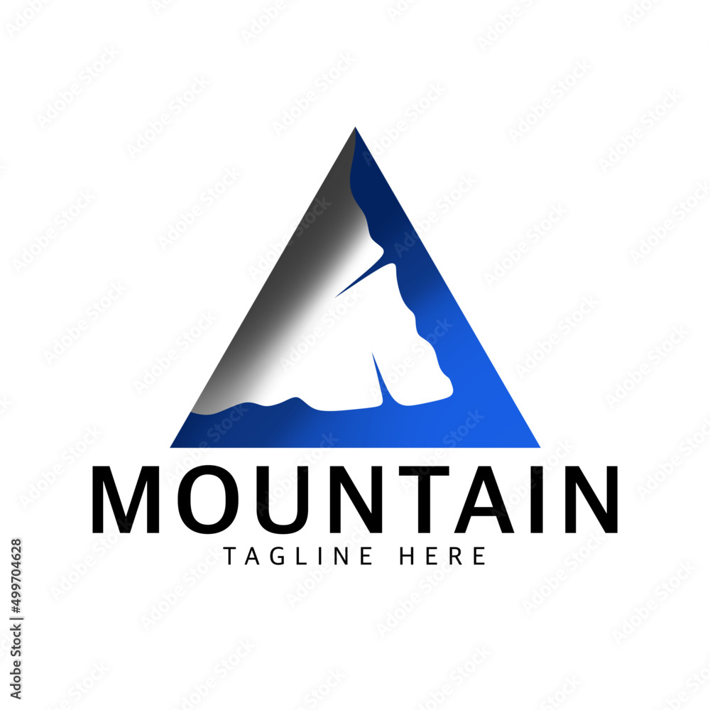 Fototapeta premium flat mountain logo is good for company logo. T shirts