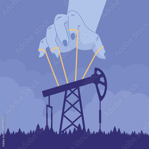 Oil price rising up. Crude oil commodity price growth, high demand