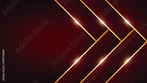 Red and gold luxury background. Vector illustration.
