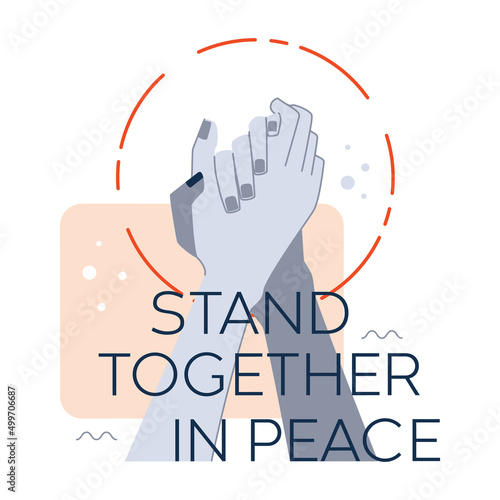 Anti war movement concept. Peace and nonviolence as an idea