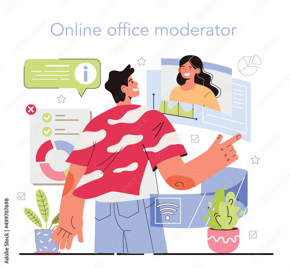 Online office. Modern virtual office developing and moderating. Online office. Modern virtual office developing and moderating.