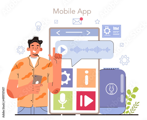 Internet of things development online service or platform. Connection