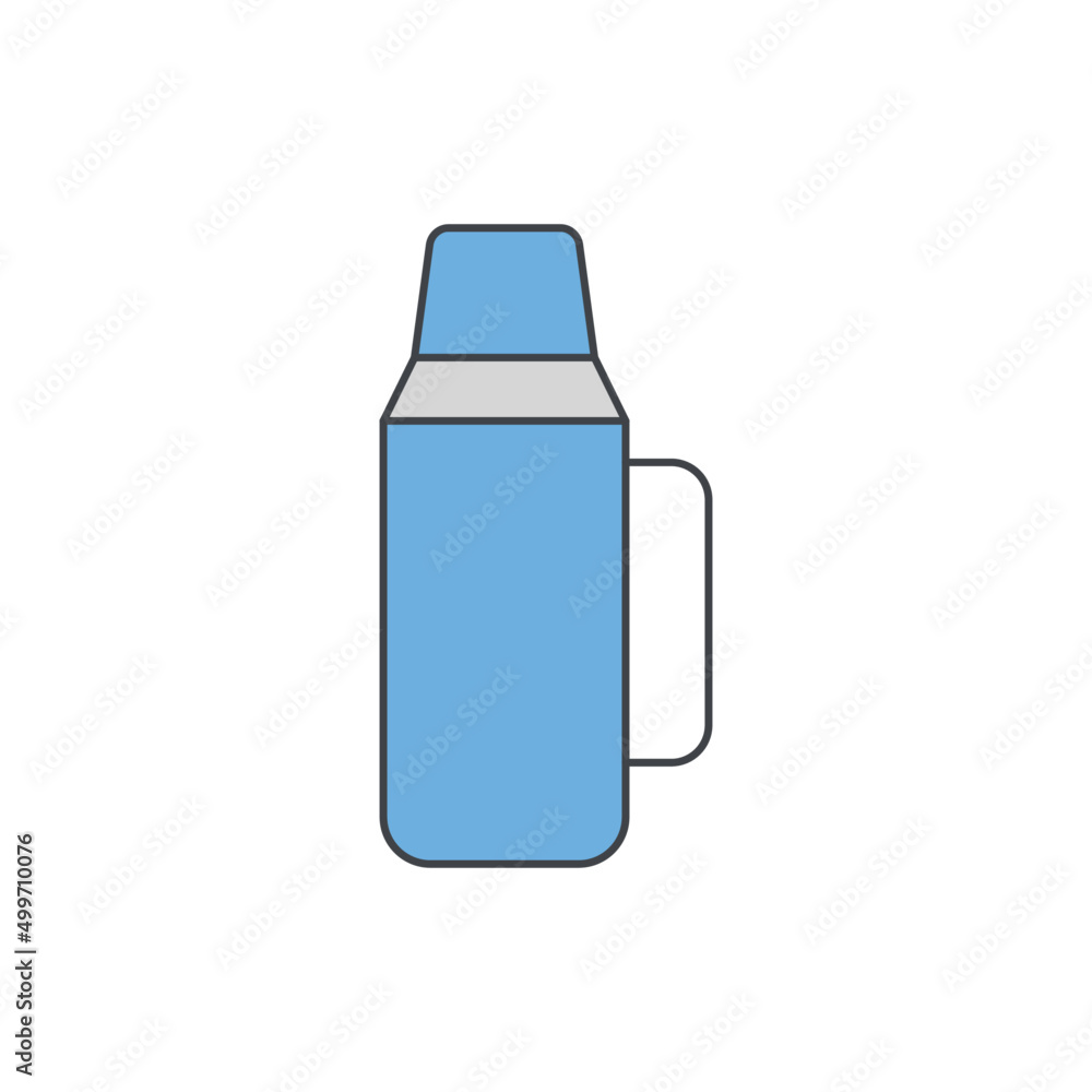 thermo flask camp icon in color icon, isolated on white background thermo flask camp icon in color icon, isolated on white background