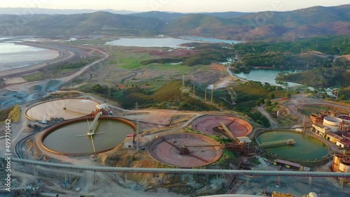Industrial facilities at Minas de Riotinto in Spain