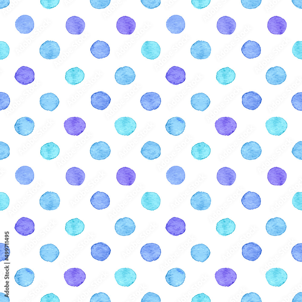 Seamless watercolor dots pattern Seamless watercolor dots pattern