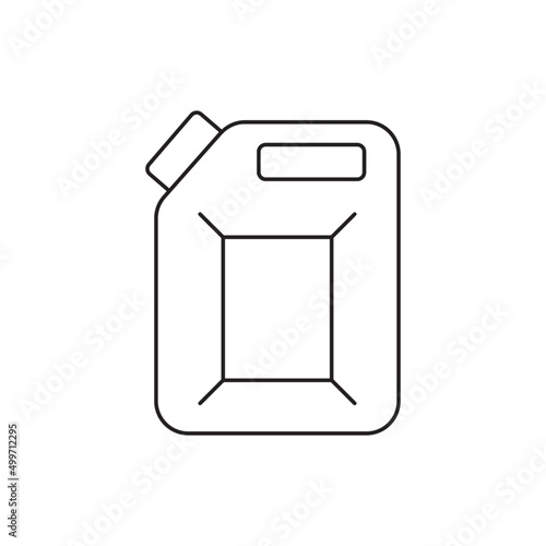 Fuel gasoline icon line style icon, style isolated on white background