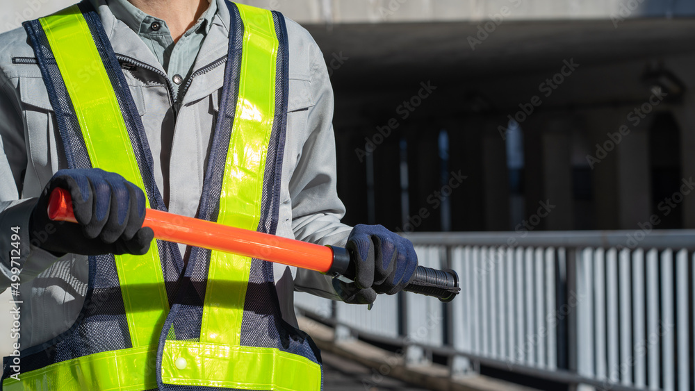 Fototapeta premium 建設業・警備員・ガードマン イメージ