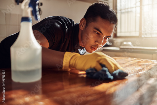 Fotografie As squeaky clean as a kitchen should be