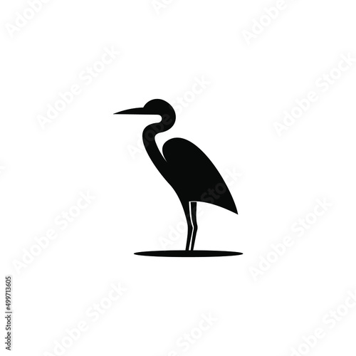  CRANE BIRD | CRANE | BIRD logo vector icon ilustration template download