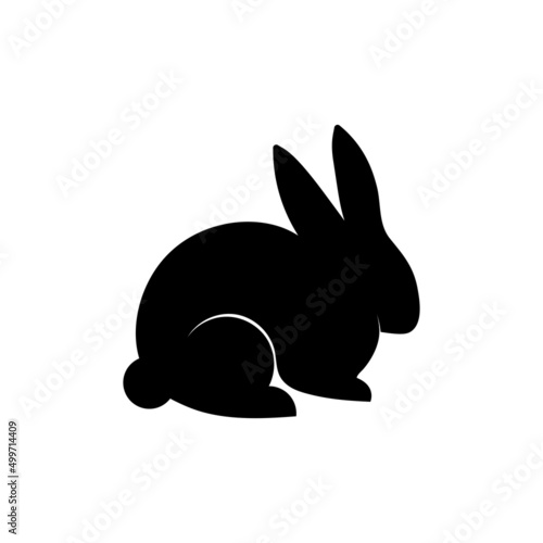 Rabbit icon template vector