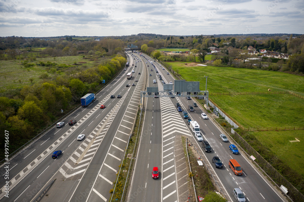 Aerial view for Junction roundabout roads and wide angle spherical view Spaghetti type junction on motorway Aerial view for Junction roundabout roads and wide angle spherical view Spaghetti type junction on motorway